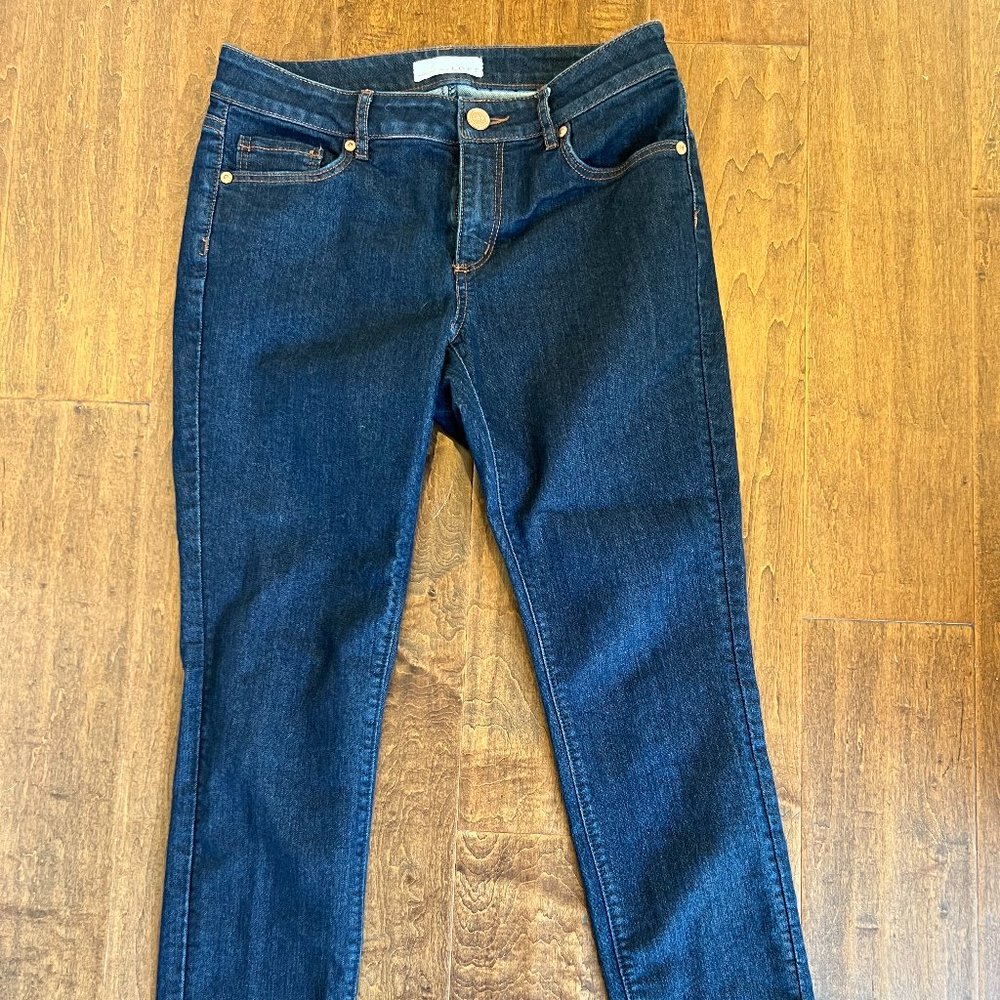 Ann Taylor LOFT Petite Curvy Skinny Jeans 27/4P
